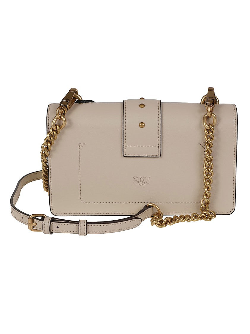 Pinko Love One Mini Leather Shoulder Bag