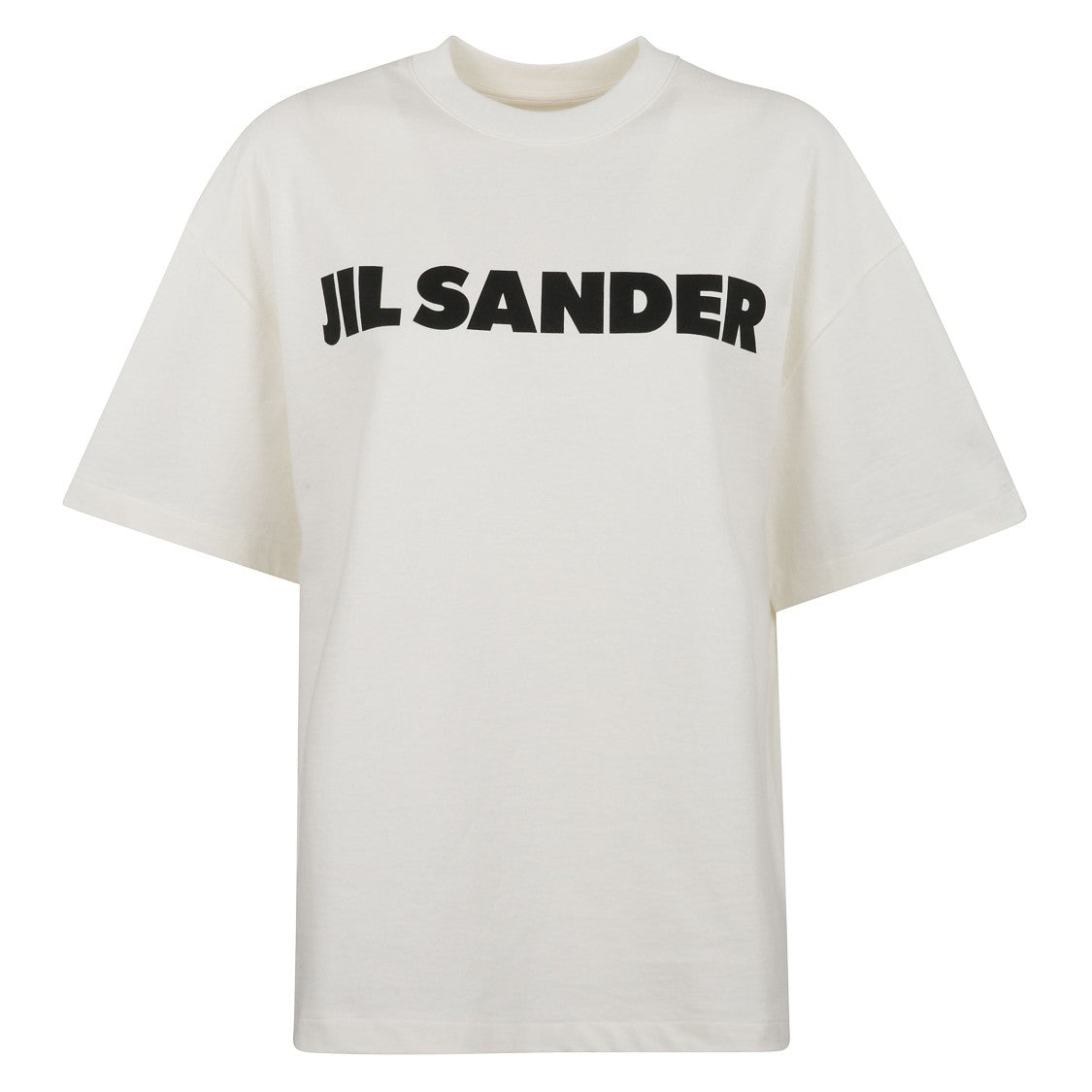 Jil Sander Oversized Logo Print Cotton T-Shirt