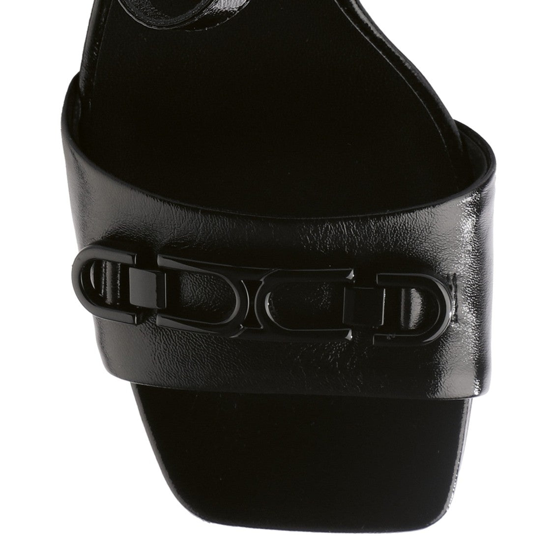 Högl Black Charlotta Block Heel Leather Sandals