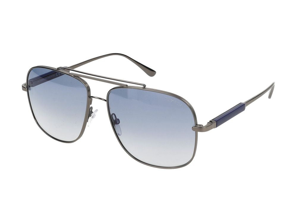 Tom Ford Blue Metal Frame Sunglasses