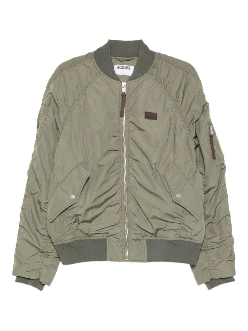 Moschino Sage Green Bomber Jacket