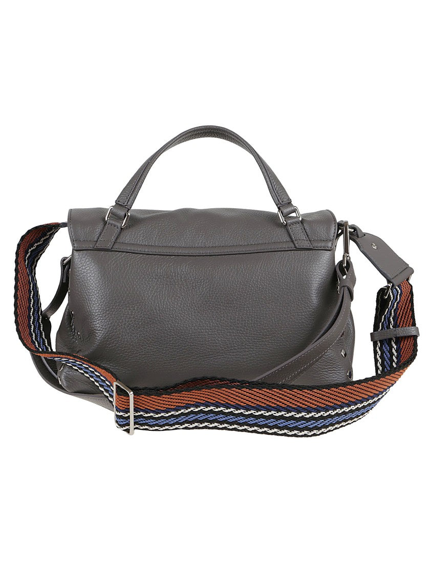 Zanellato Calfskin Shoulder Bag With Removable Straps And Elegant Hardware