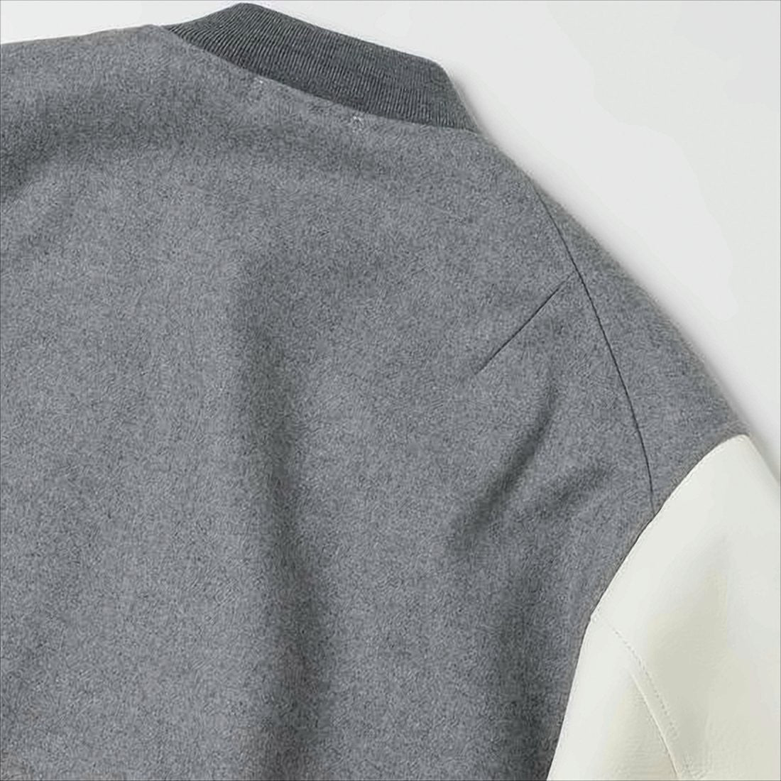 Kaptain Sunshine Varsity-Inspired Bomber Jacket With Deerskin Sleeves