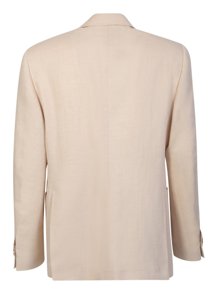 Lardini Beige Single-Breasted Jacket