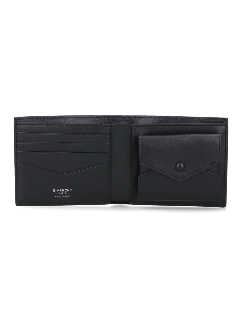 Givenchy Textured Leather Wallet With Coin Pocket