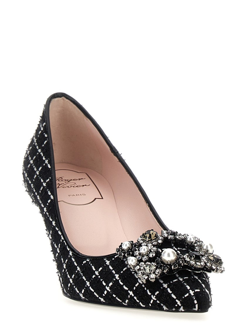 Roger Vivier 'Flower Strass Pearl' Pumps
