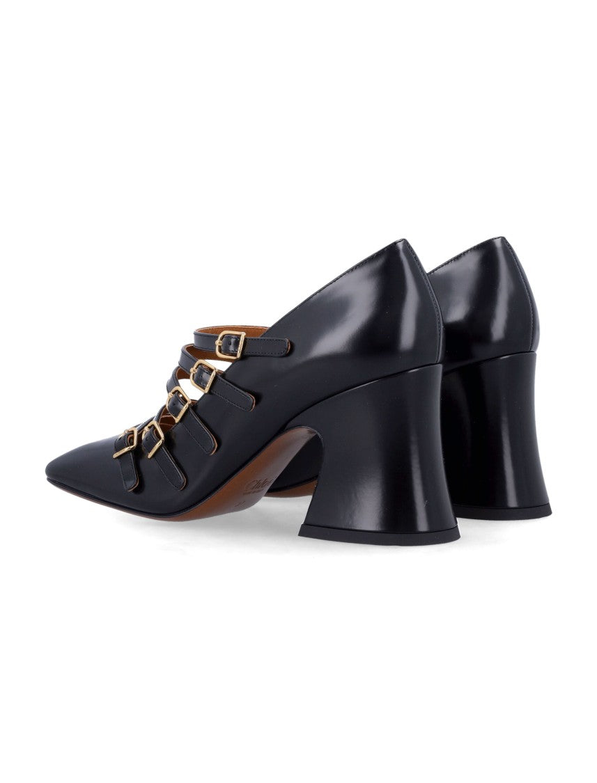 Chloé Jani Maryjane Pointed Toe Block Pumps