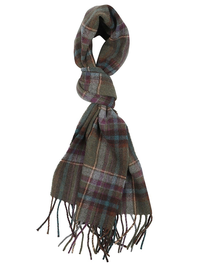 Polo Ralph Lauren Classic Plaid Fringed Wool Scarf