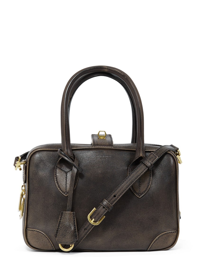 Golden Goose Structured Treated Leather Bag