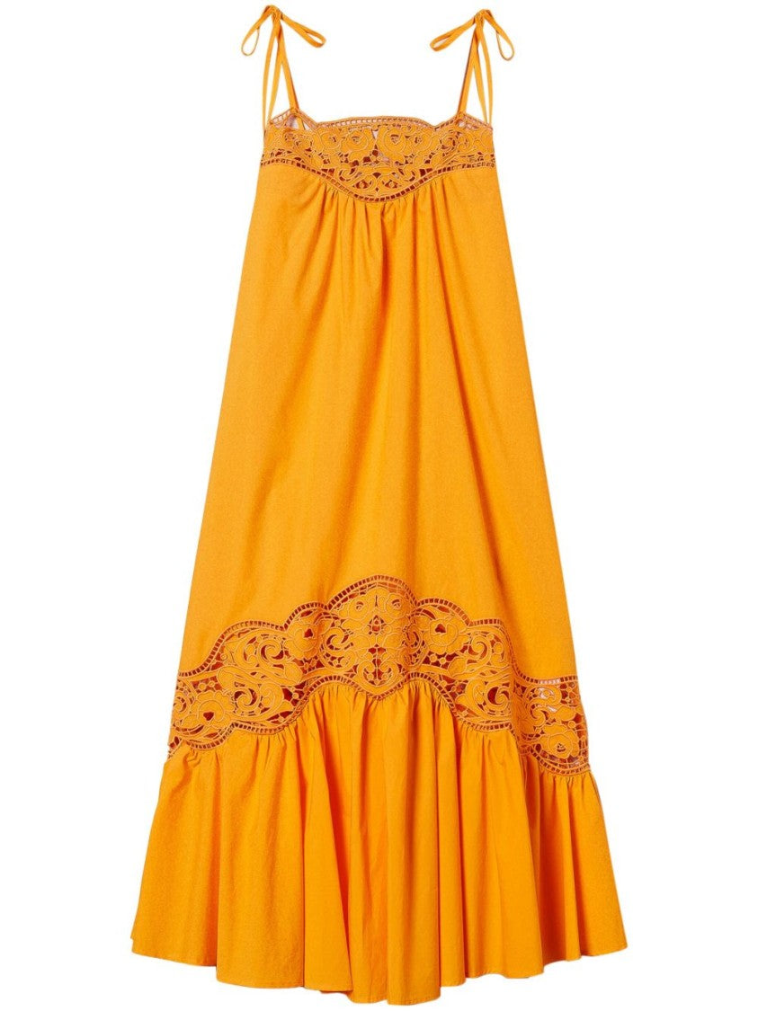 Twin-Set Maxi Dress With Thin Shoulder Straps