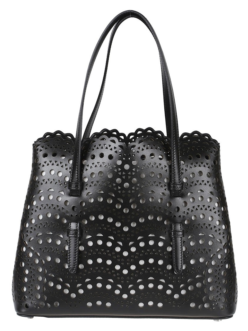 Alaïa Viennese-Inspired Tote Bag With Expandable Gusset Sides