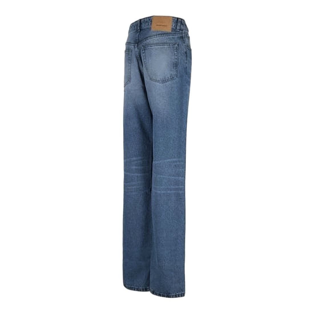 Ami Paris Mid-Blue Straight-Leg Denim Pants