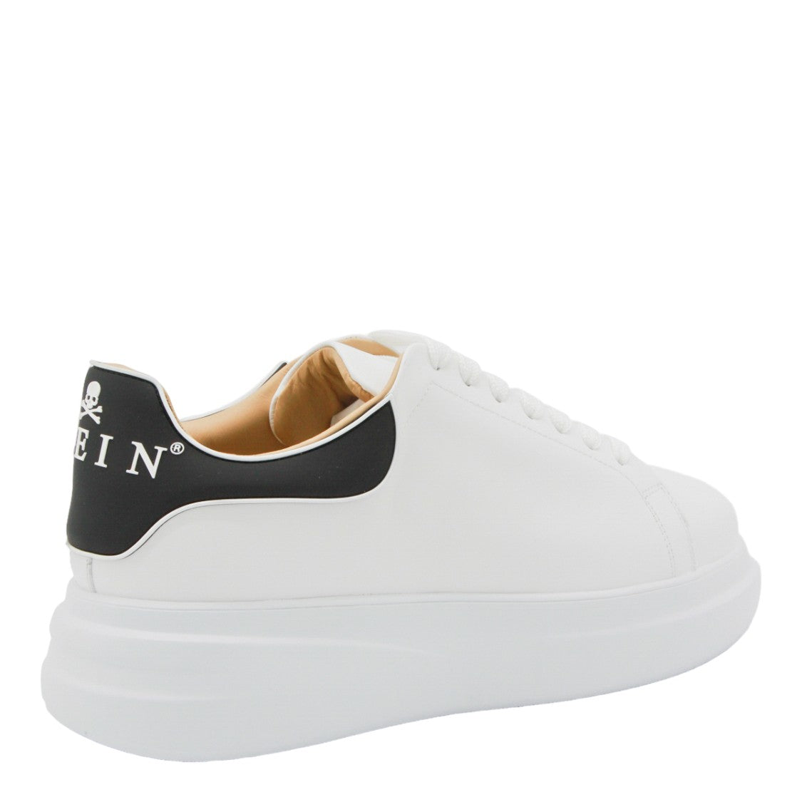 Philipp Plein White Sneakers With Skull And Crossbones Accent