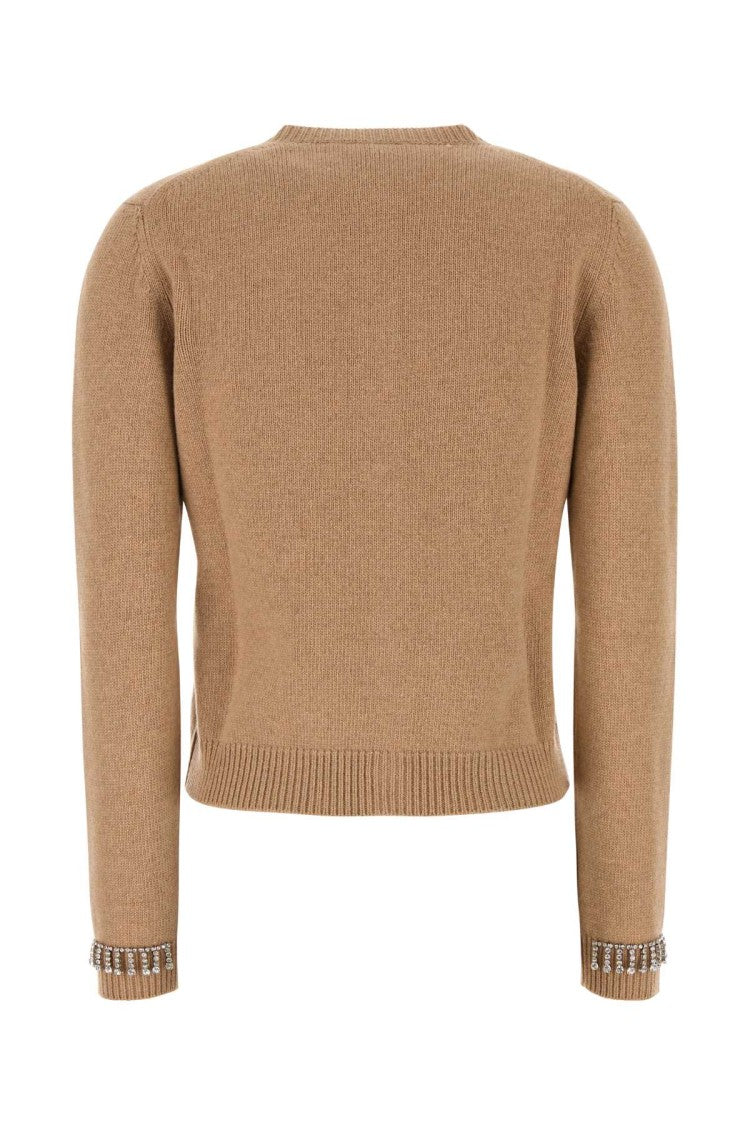 Gucci Camel Wool Blend Cardigan
