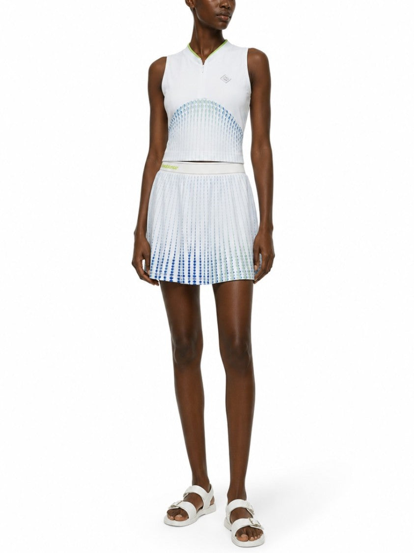 Casablanca Gradient Vertical Dotted Miniskirt
