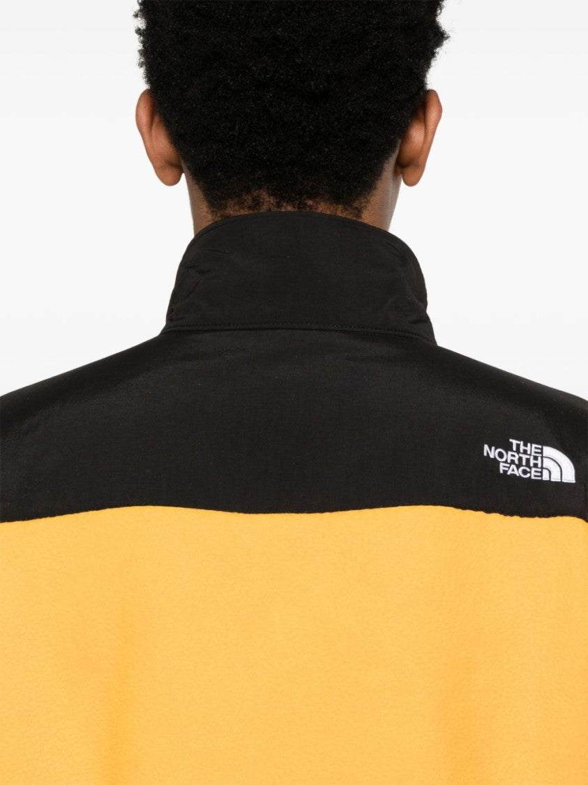 The North Face Panelled Fleece Jacket In Sunflower Yellow And Black