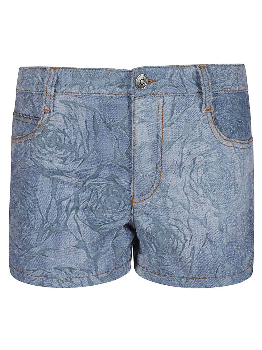 Ermanno Scervino Fitted Denim Shorts