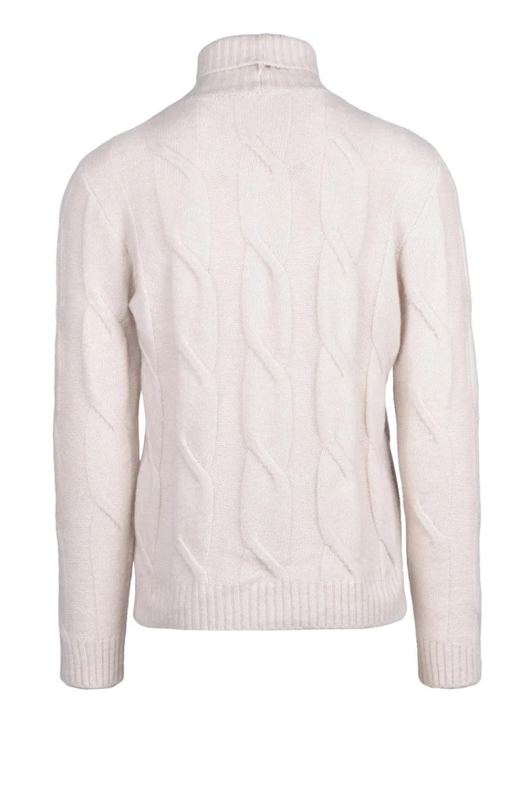 Eleventy Cashmere Silk Crewneck Sweater - White
