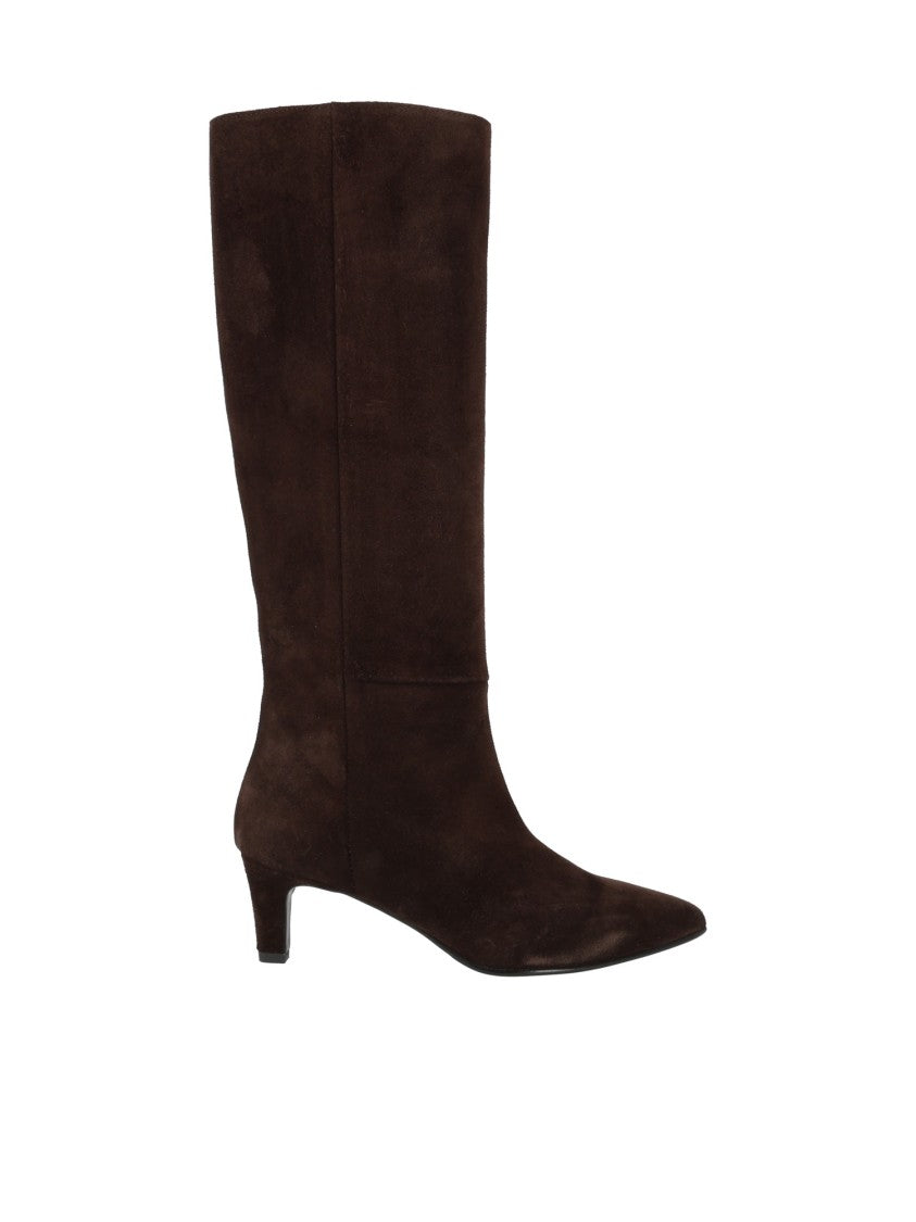 Via Roma 15 Liscio 777 Pointed-Toe Knee-High Boots