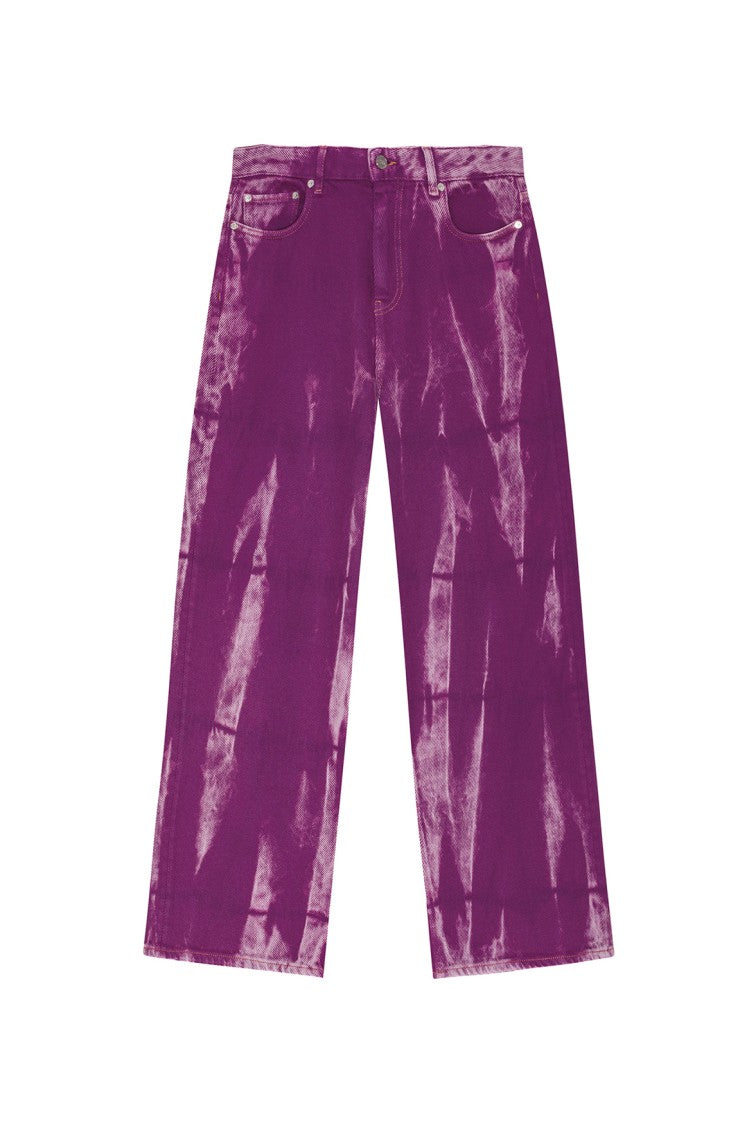 Ganni Overdyed Purple Heavy Denim Marri Jeans