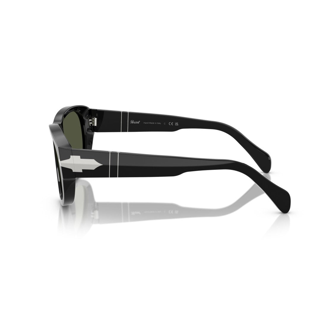 Persol 0Po0050s Rectangular Acetate Sunglasses With Silver Arrow Detail