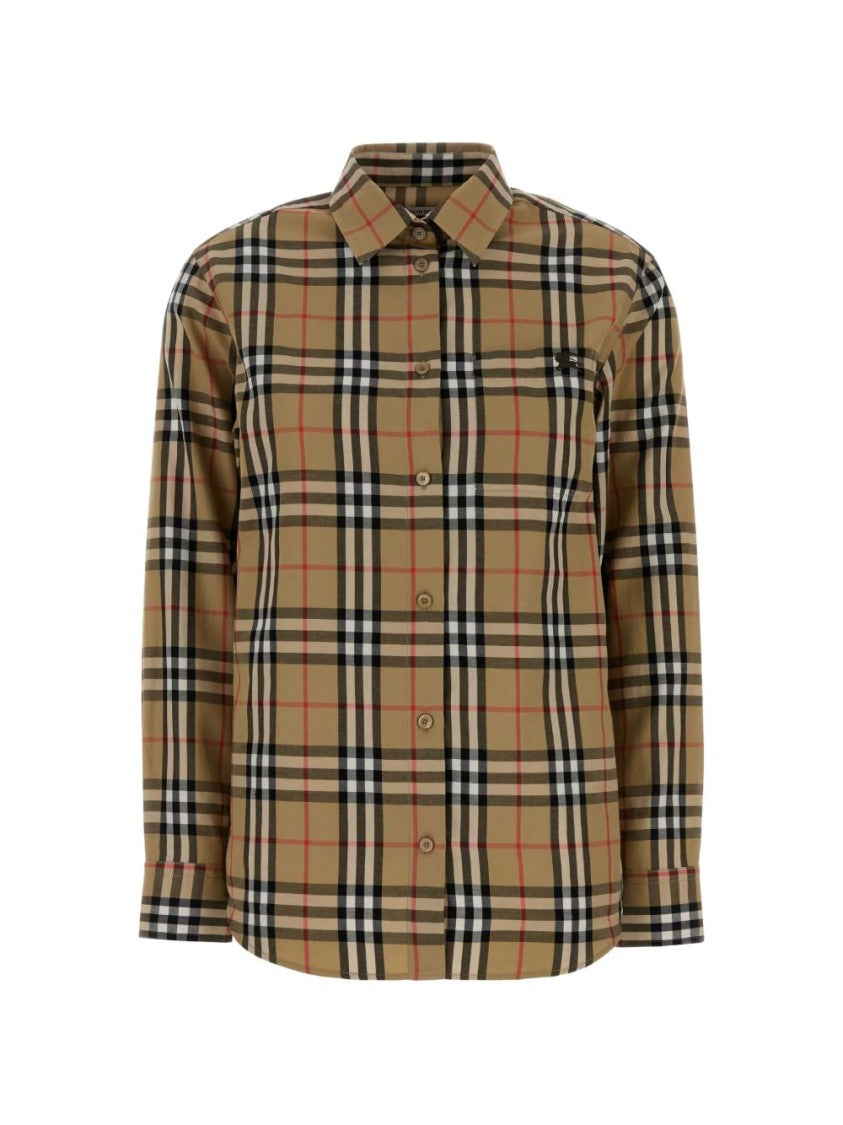 Burberry Checkered Pattern Cotton Shirt