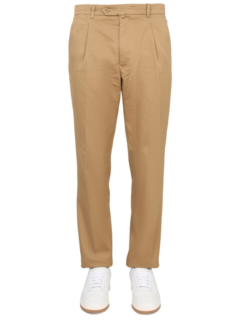 East Harbour Surplus Brown Chino Pants With Classic Straight-Leg Silhouette