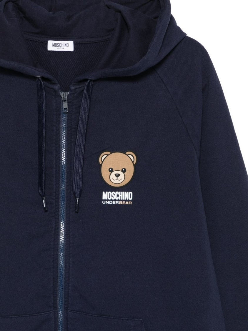 Moschino Silk And Nylon Blend Crew Neck Sweatshirt