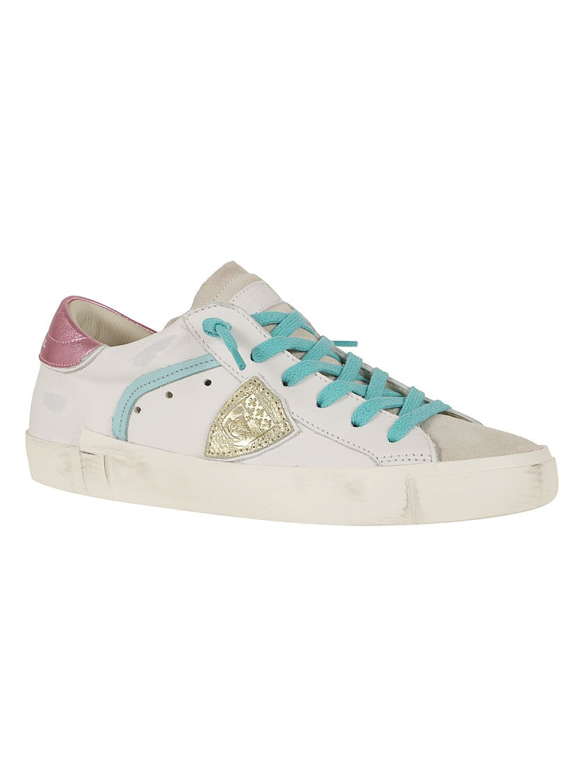 Philippe Model Vintage-Inspired Low-Top Sneakers With Colorful Accents