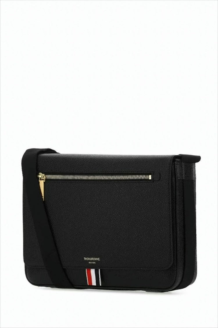 Thom Browne Textured Cowhide Leather Crossbody Bag