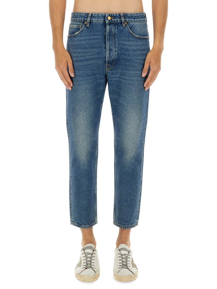 Golden Goose Cropped Ankle Slim Jeans