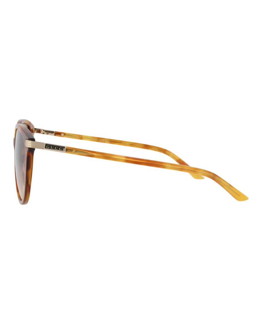 Gucci Round-Frame Recycled Acetate Sunglasses