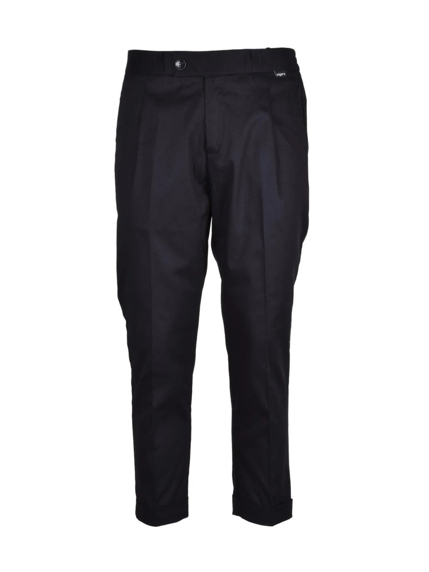 Ungaro Ungaro Cotton Stretch Trousers - Black