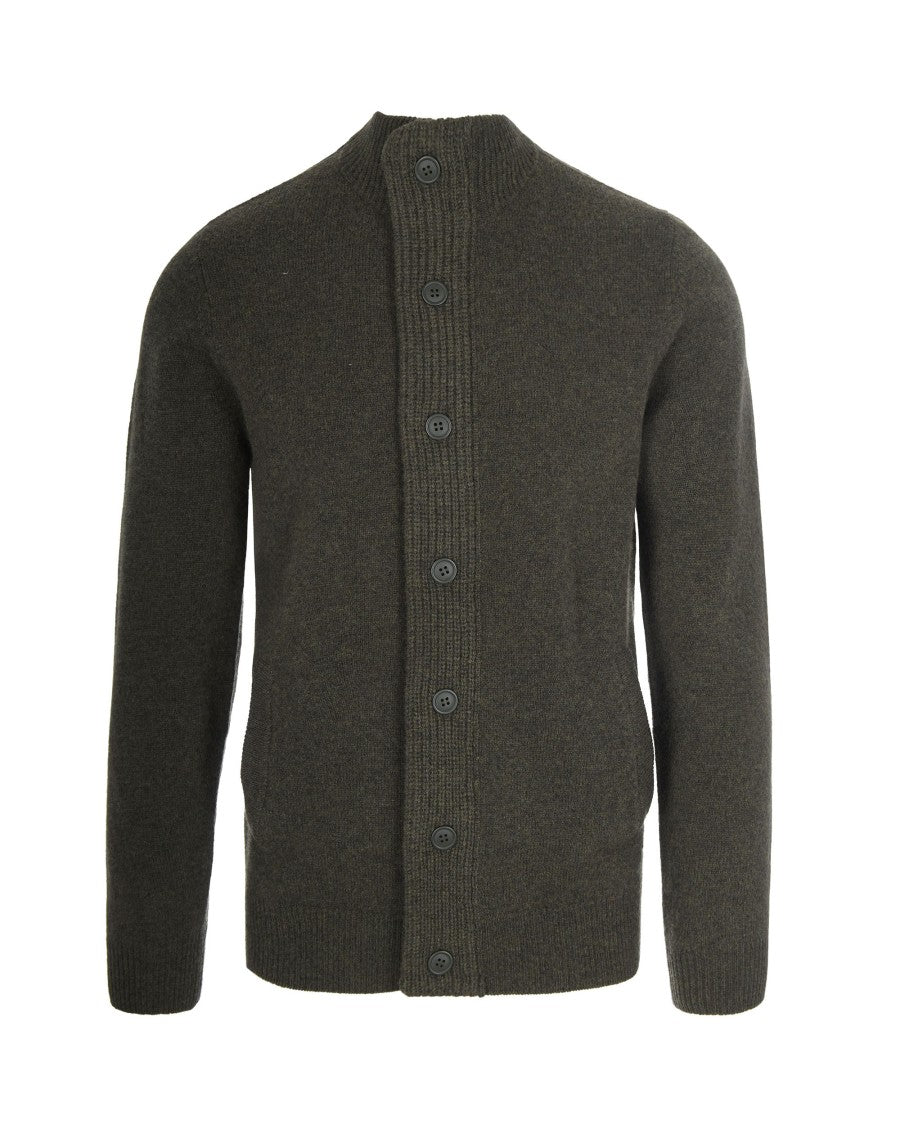 Barbour Green Essential Patch Sweater
