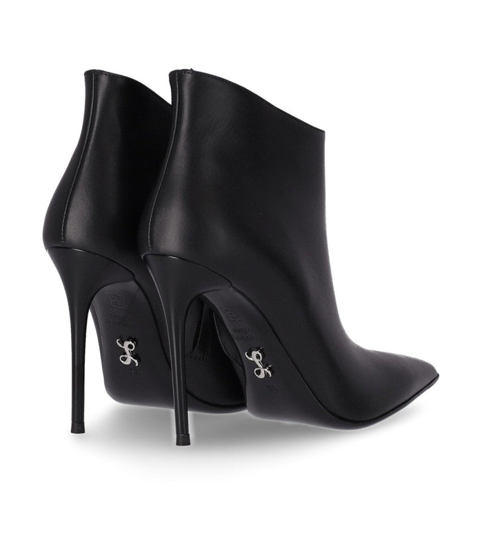 Sergio Levantesi Luna Black Heeled Ankle Boot