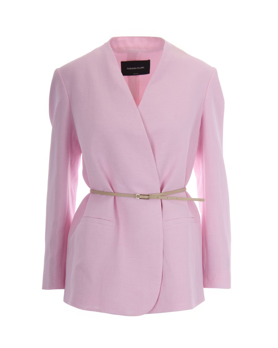 Fabiana Filippi Oversized Petal Pink Jacket