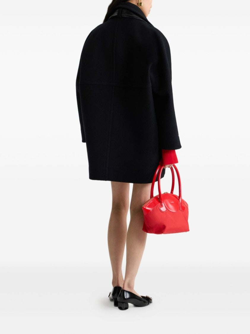 Patou Volume Parka In Boiled Wool