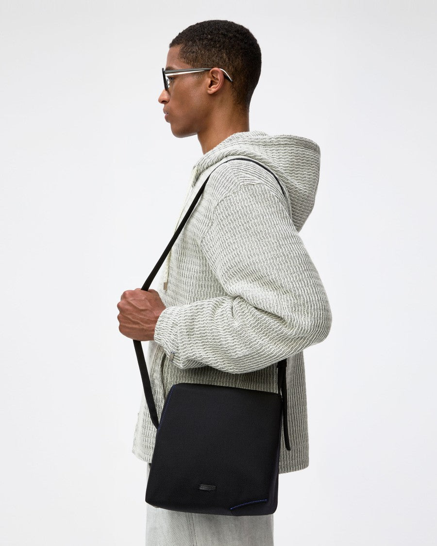 Adererror Asymmetric Grained Leather Crossbody Bag