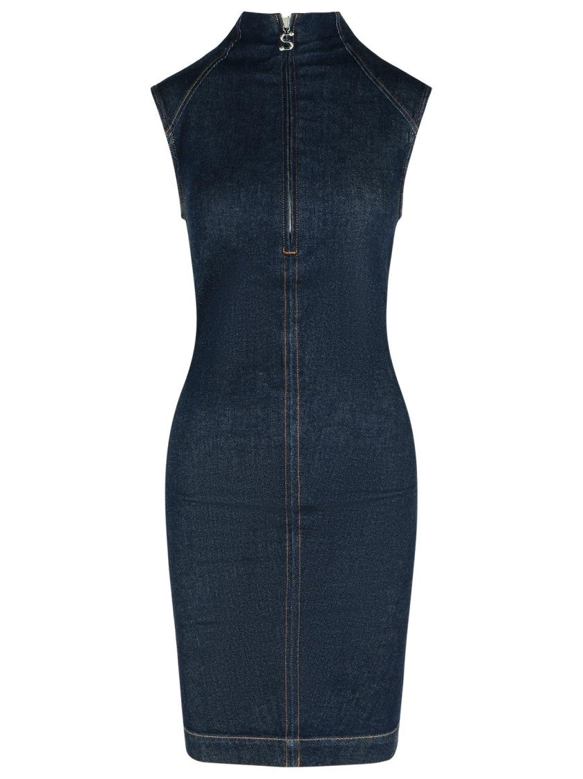Sportmax Cerea' Dark Blue Cotton Dress