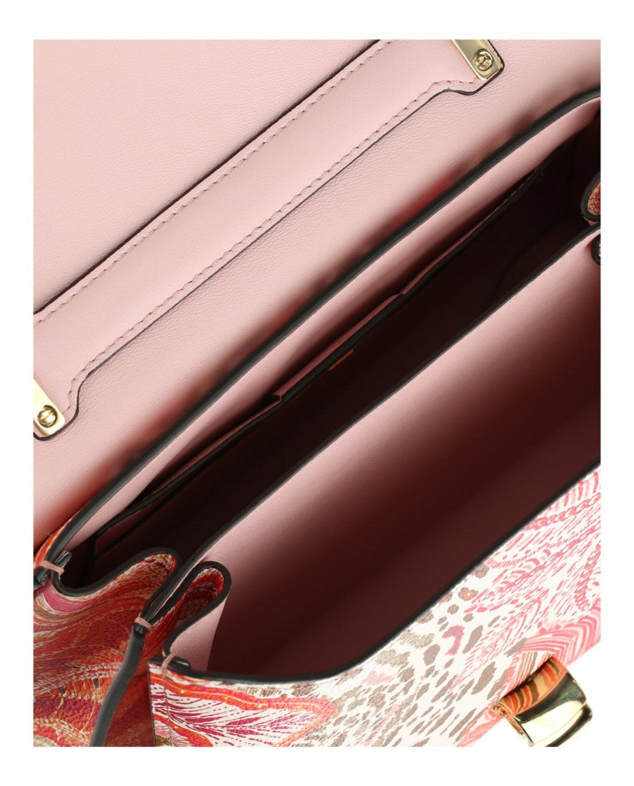 Ferragamo Margot Gancio Plant-Print Shoulder Bag