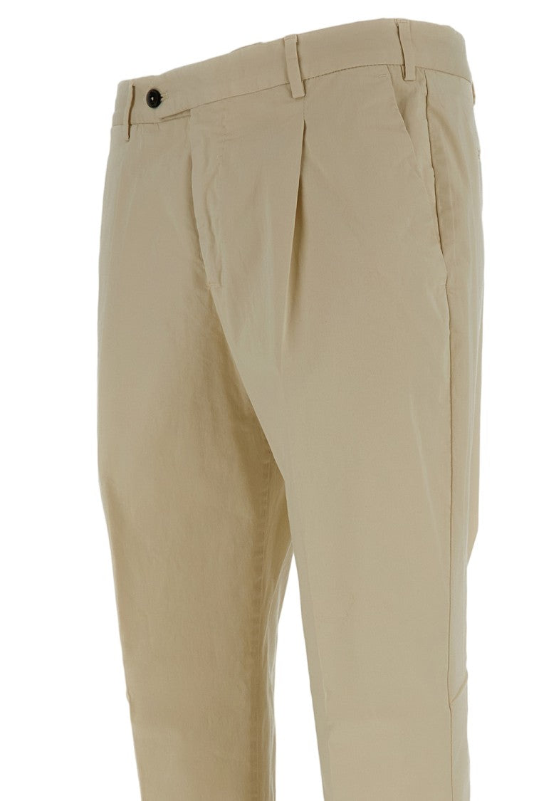 Pt01 Slim-Fit Lightweight Gabardine Trousers With Pressed Creases