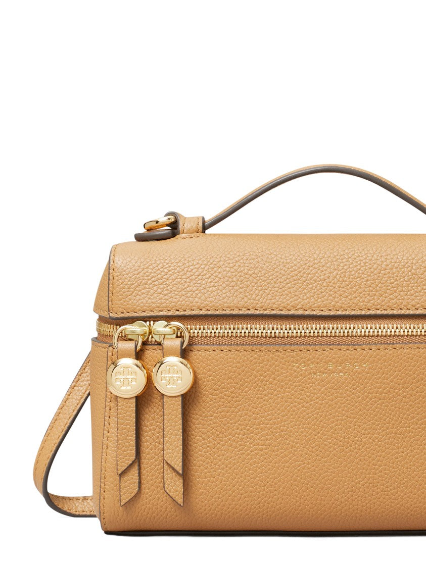 Tory Burch Romy Slim Top Handle Bag In Textured Leather