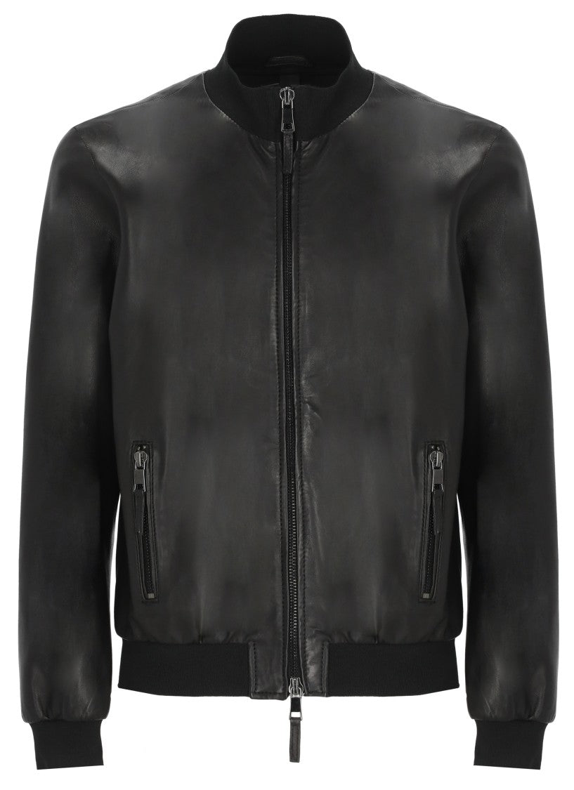 The Jack Leathers Black Derek Leather Jacket