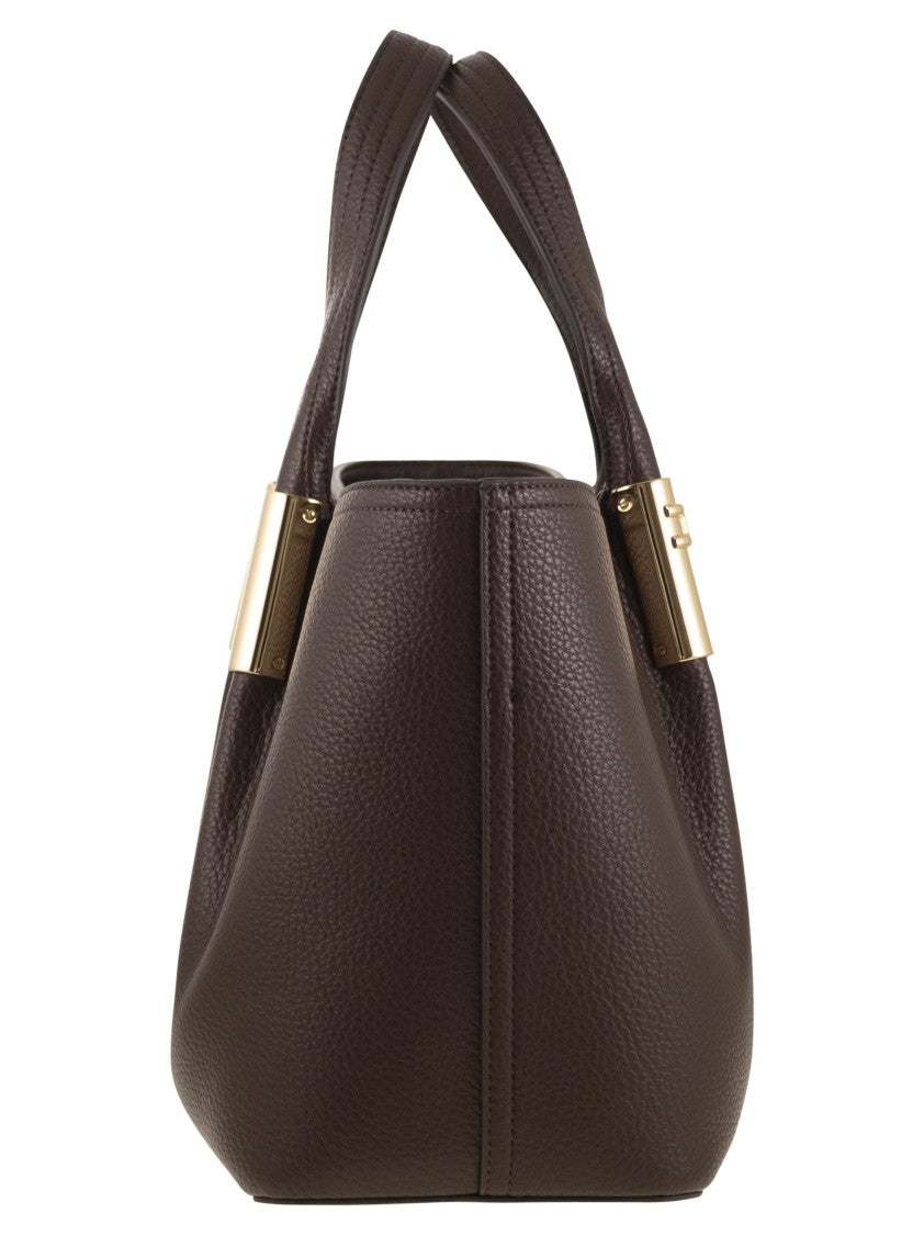 Elisabetta Franchi Medium Tote Bag With Logo Details