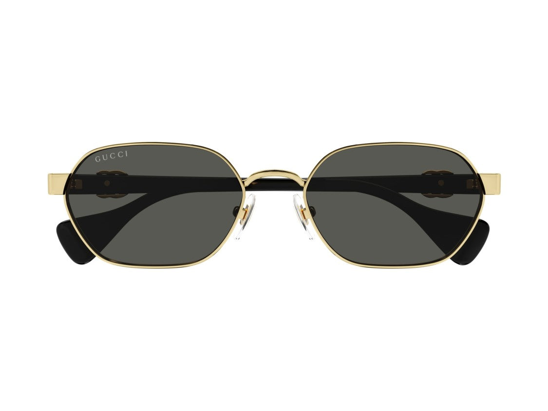 Gucci Gg1593s Geometric Gold Metal Sunglasses