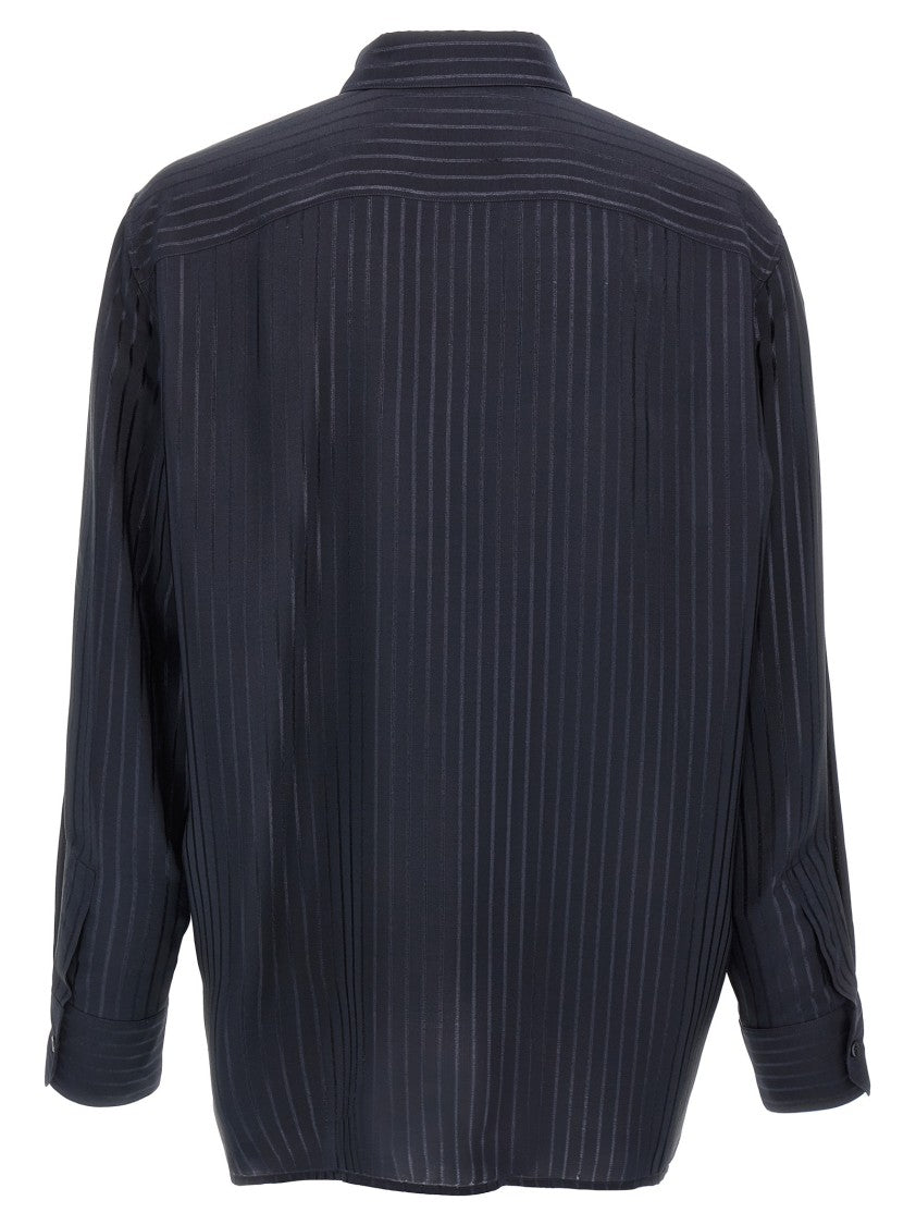 Saint Laurent Silk Striped Shirt