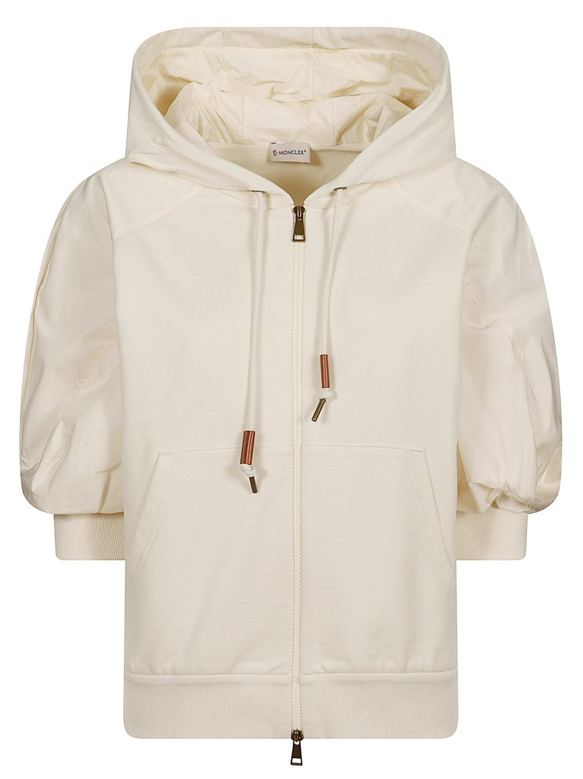 Moncler Moncler Cotton Jersey Zip Hoodie