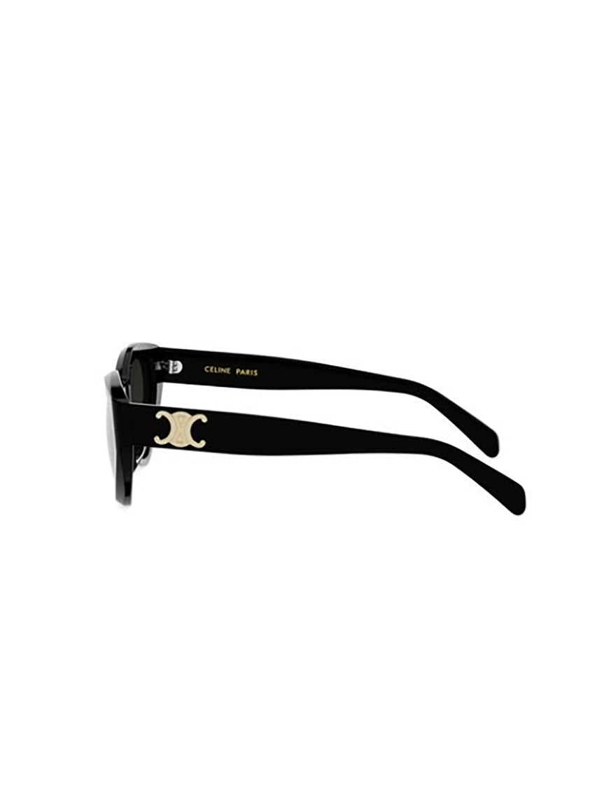 Celine Black Cl40323u Glossy Cat-Eye Sunglasses