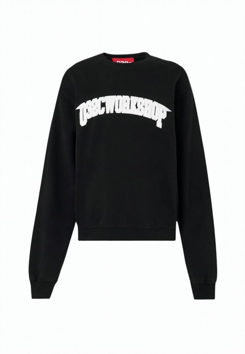 032C Long-Sleeve Black Sweatshirt