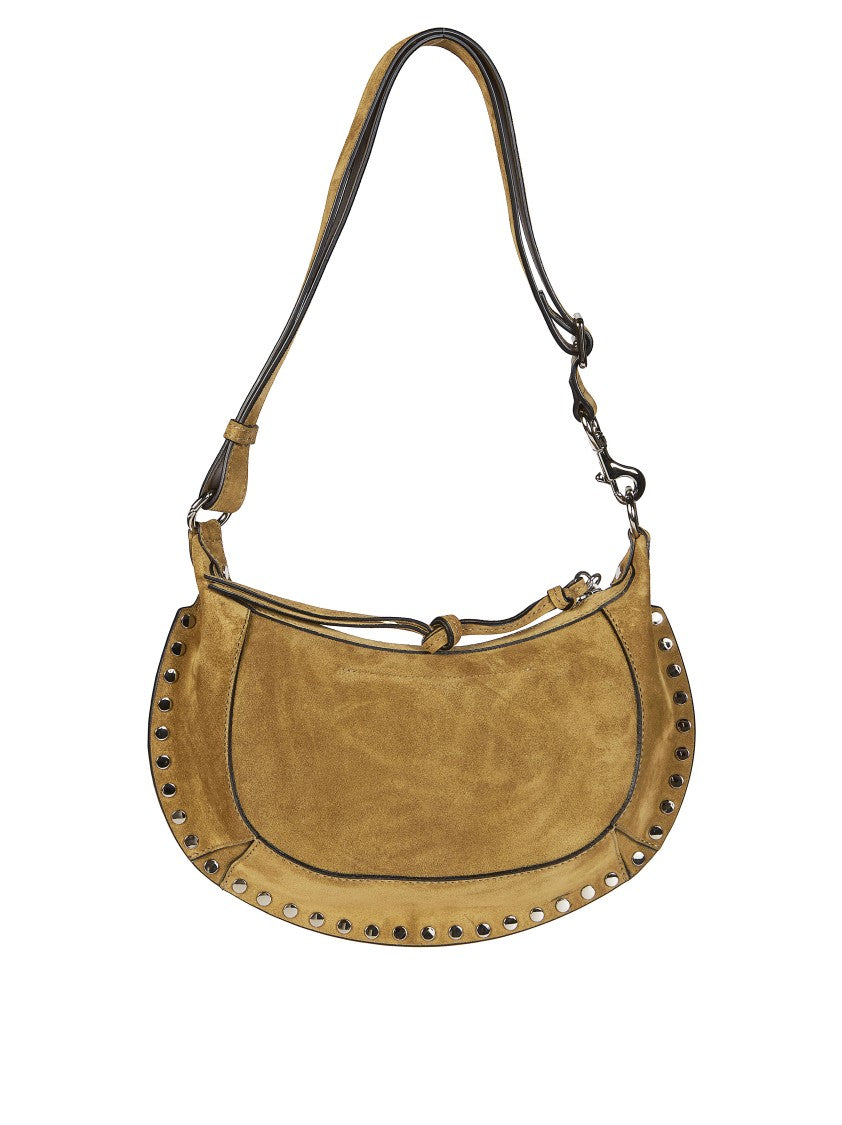 Isabel Marant Warm Tan Oskan Moon Suede Shoulder Bag